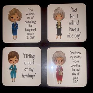 Coasters - set of 4 (golden girls)